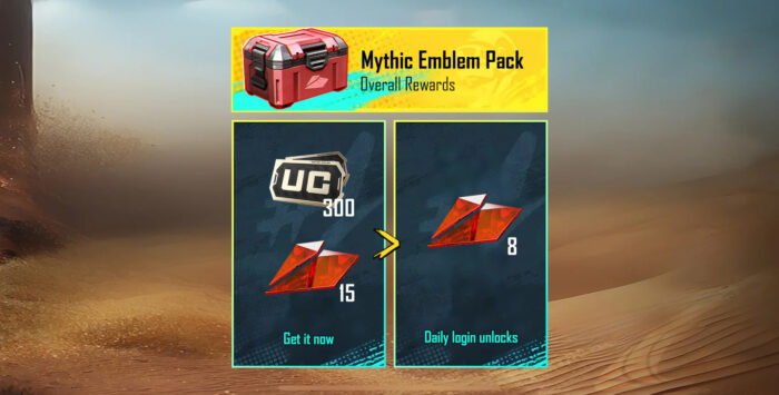 Mythic Emblem Pack With 300UC & 15 Mythic Emblem Fragment - Image 1
