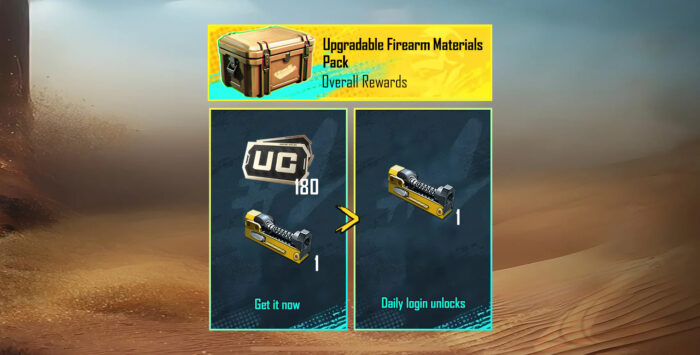 Upgradable Firearm Materials Pack With 180UC & 1 Modification Material Piece - Image 1