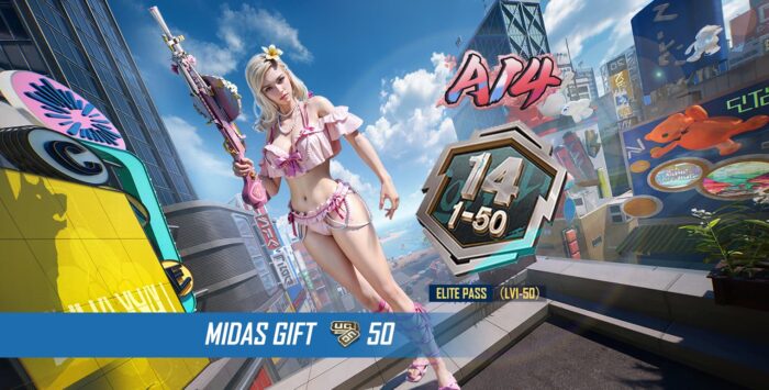 A14 ELITE PASS (LV1-50) With Gift 50 UC - Image 1
